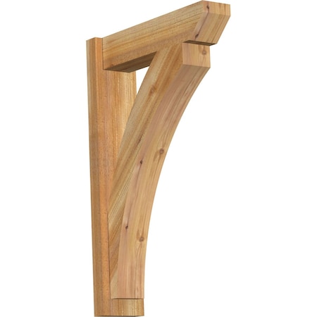 Ekena Millwork Thorton Slat Rough Sawn Outlooker, Western Red Cedar, 6"W x 22"D x 34"H OUT06X22X34THR06RWR